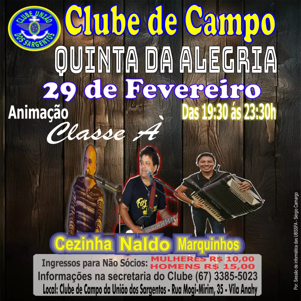 Quinta da Alegria no Clube de Campo 29/02/2024